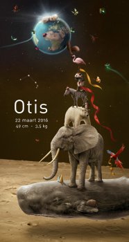 Birth card Otis